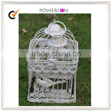 Handicraft Wrought Metal Square Antique Bird Cages Manufacture