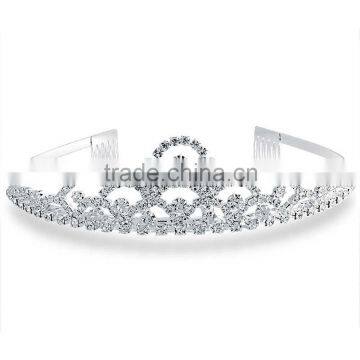 tiered style bridal crystal rhinestone headpiece tiara