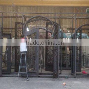 Morden Steel door Elegant house wrought iron doors rustless steel doors buy door from China Manufacturer made in Xiamen,China