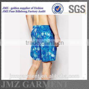 Custom OEM Wholesale Swim Trunks Swimwear for Mens Polyester With Your Own Print Design New 2015 Low Moq China Supplier