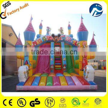 mickey mouse inflatable slippery slide