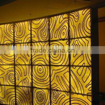 Backlit Feature Wall Transparent Artificial Resin Stone