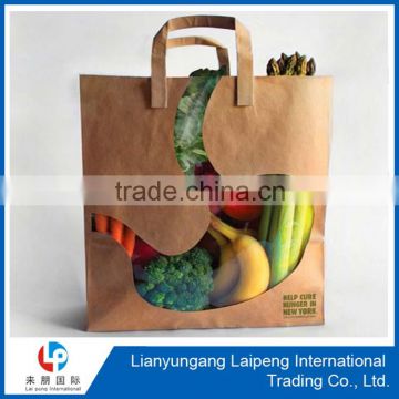 food packaging paper bags with window