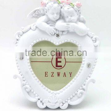 Promotional Round, Square and Heart Shape White Angel Picture Frame Wholesale photo-4