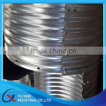 600mm diameter concrete galvanized corrugated culvert pipe