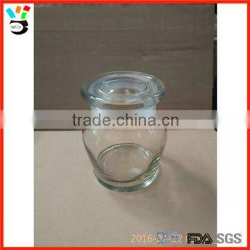 With Air Tight Lid Vintage Style Transparent Glass Storage Jar