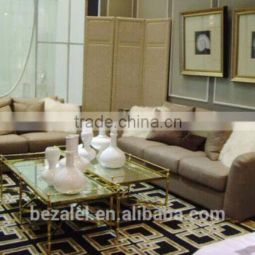 Fashion stainless steel display tea table