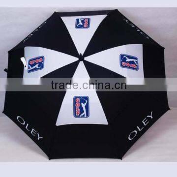 30"*8 panels double canopy big size golf umbrella with print