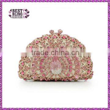 Guangzhou ladies purse factory price rhinestone clutch purse fashion evening handbags wholesale bags purse crystal