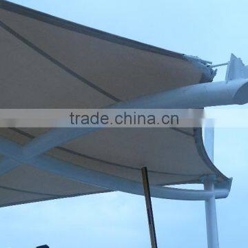 PTFE textile fabric membrane structure for Sail Toll Gate, the cover of textile architecture