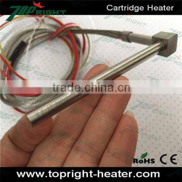 Topright made Elbow angle electric 3d cartridge heater for packing machine