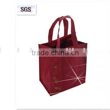 New Non woven bottle bag, non woven pp 6 bottle wine bag