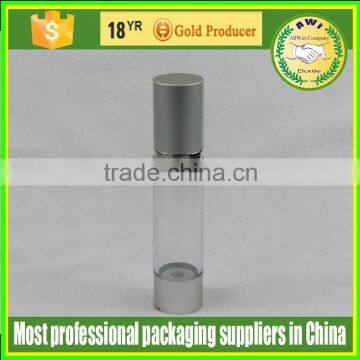 China Man Face Lotion Airless Pump Bottle 30ml 50ml Silver Bottle photo-4