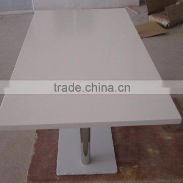 Cheap acrylic Stone Dining Table Top white Artificial Marble Table,Restaurant table