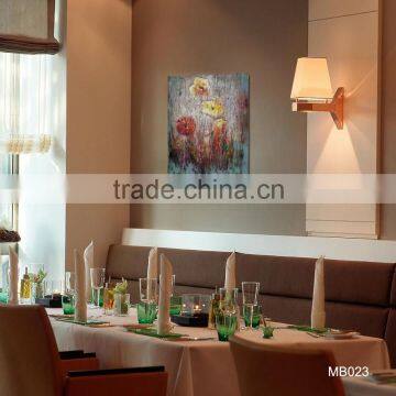 High Quality Wooded Home Decoration Blooming Flower Handmade Flower painting Art Wall Oil Painting on board BM023
