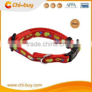 Chi-buy Hot Selling Apple Nylon Dog Collar Custom Dog Collars Free Shipping on order 49usd