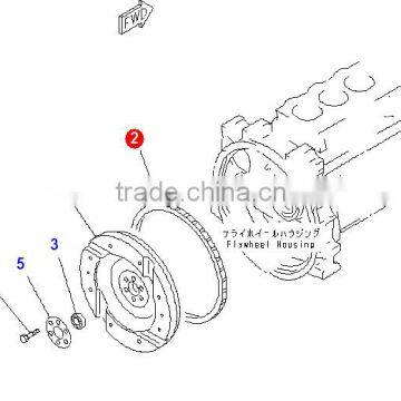 6206-31-4792 6206-31-4790 flywheel gear ring for 6D95L engine parts