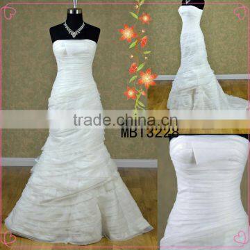 China made Organza wedding gowns /bridal dress with good qaulity