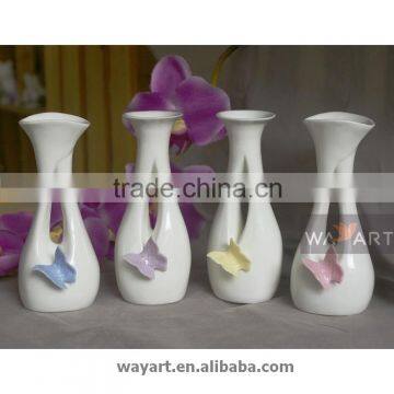 Butterfly of Glazed Ceramic Vase