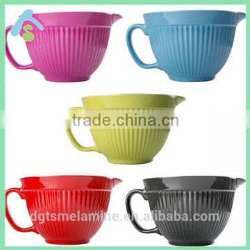 manufacture melamine mixing bowl with handle in china