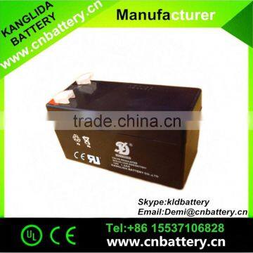 12v lead acid rechargeable battery 12v1.3ah for alarm system