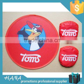 Cheap Frisbee Fan With Custom Logo Printed Round Foldable Fan photo-3