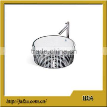 B04 modern popular hot sell ceramic round art basin