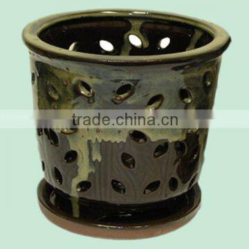 Promotional high grade wholesle Ceramic Orchid Pot