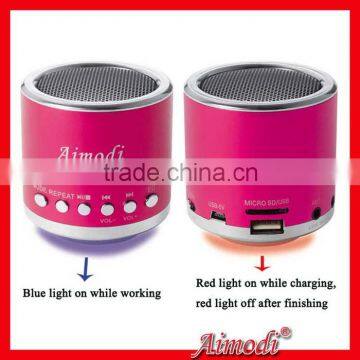 2015 best selling portable card speaker with FM radio function