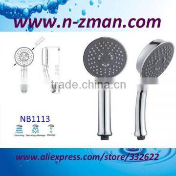 3 Function Head Shower,Chrome plated Hand Shower,Handheld Shower Head