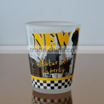 Tourist souvenir shot glass/vodka small drinking glass cup