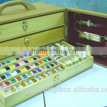 Fly Tying Tools Set in Box with Three Drawers