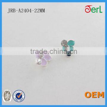 High Quality Crystal Flower Rhinestone Pearl Buttons For Wedding Supplies photo-5