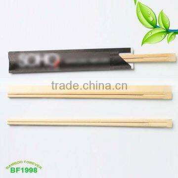 24cm paper wrapped tensogue bamboo chopsticks,semi-closed packing