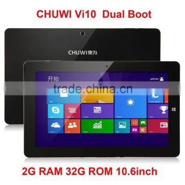 CHUWI Vi10 Tablet PC Dual Boot Intel Z3736F Quad Core 64Bit 10.6Inch IPS 2GB 32GB Black