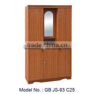 Wardrobe With Mirror Designs 3 Doors Closet Furniture, wooden wardrobe with mirror, laminate wardrobe designs, wardrobe malaysia