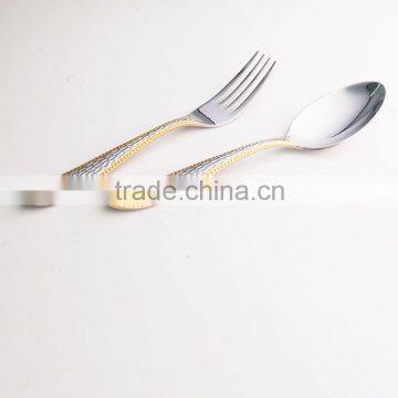 24pcs/72pcs/84pcs Cutlery Golden Plated With Wooden Case/suitacase