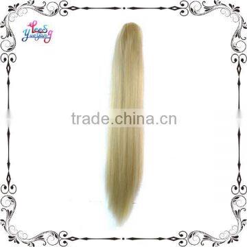 Silky Straight Blonde Hair Extension Weft for Girls