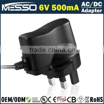 6V 500mA Adapter 3W Led Lighting Light Lamp Bulb Strip Flashlight AC DC Power Adapter photo-2