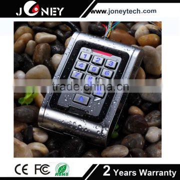 Waterproof rfid card door access control system With backlight