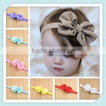 Baby Girls Hair Bow Bandeau Newborn Chiffon Bowknot Headbands Hairband