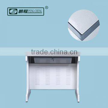 Clear Computer Desk Rolled Steel Hide Away Ergonomic Desk photo-6