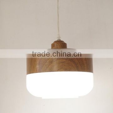 Vintage Glass Ball Pendant Lamp/frosted White Milk Glass Pendant Light/wood Pendant Lamp