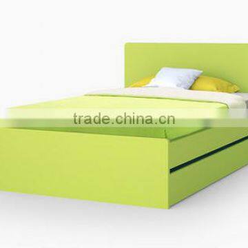 Queen bunk Cheap price children bedroom furniture In green color