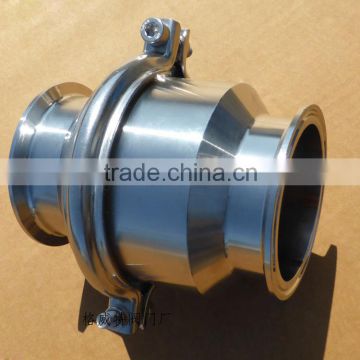 POV hot sale food grade manual spring loaded check valve