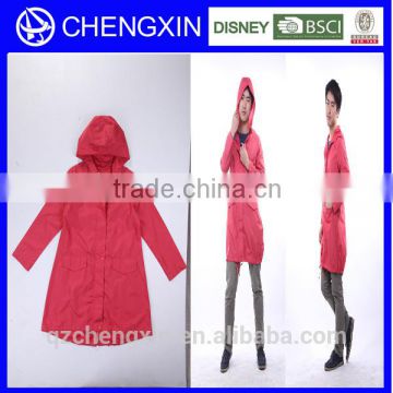 alibaba waterproof red raincoat fabric