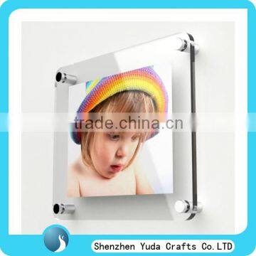 wall mount baby picture frames with screws square acrylic photo frame glass wall mount picture frames