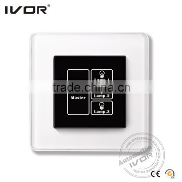 Smart home automation wifi controlled light touch screen wall switch thin touch switch light sensor switch electrical switch