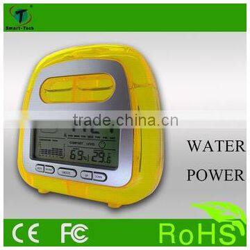 2016 patentable multifunctional LCD water powered clock