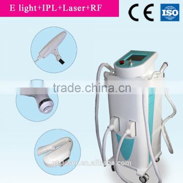 Multi-Function Beauty Equipment 4 In 1 Eyebrow Removal E Light/ IPL RF/ Laser/Skin Analyzer No Pain